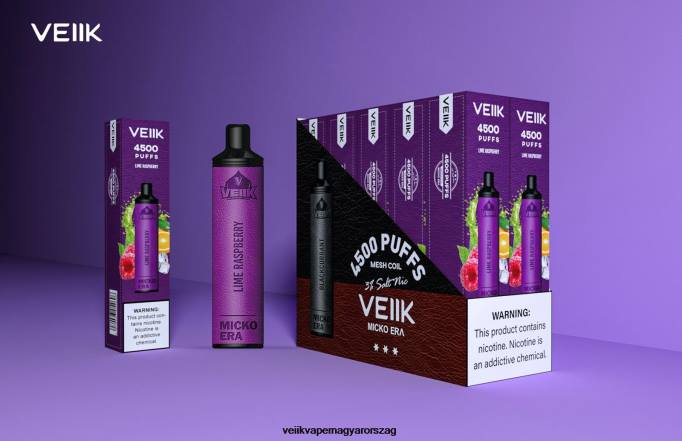 VEIIK Micko Era 4500 befújás eldobható 30 mg VPPV10 hársmálna - VEIIK Vape Review