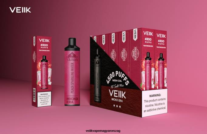 VEIIK Micko Era 4500 befújás eldobható 30 mg VPPV3 őszibarack szénsavas víz - VEIIK Airo Pod Magyarország