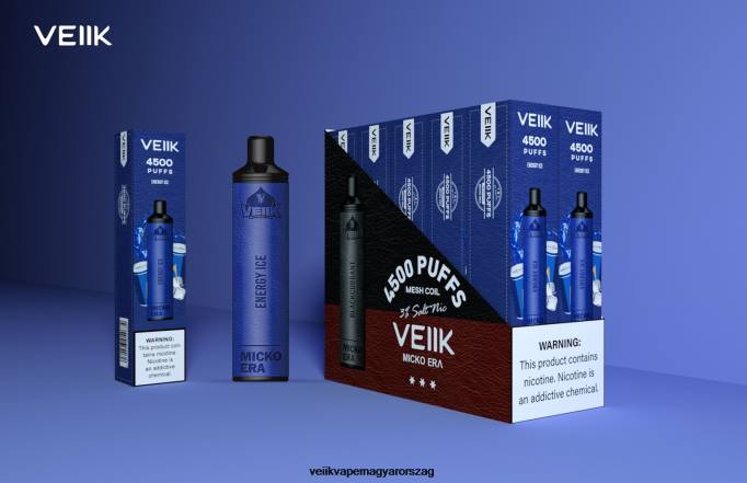 VEIIK Micko Era 4500 befújás eldobható 30 mg VPPV7 energiajég - VEIIK Vape Budapest