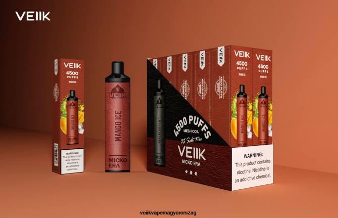 VEIIK Micko Era 4500 befújás eldobható 30 mg VPPV8 mangó jég - VEIIK E Liquid