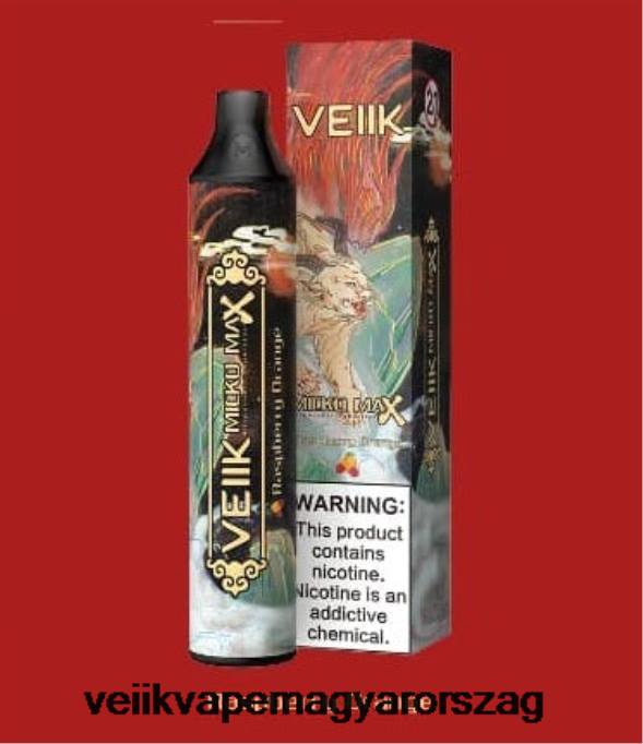 VEIIK Micko MAX eldobható vape 1500 fújás VPPV52 málna narancs - VEIIK Pod Magyarország