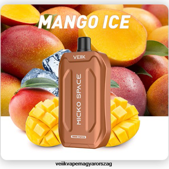 VEIIK Micko Space eldobható vape 7000 fújás VPPV40 mangó jég - VEIIK Vape Review