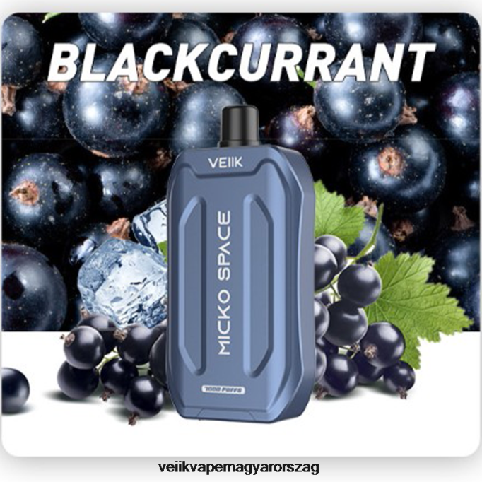 VEIIK Micko Space eldobható vape 7000 fújás VPPV41 fekete ribizli - VEIIK Vape Micko Q