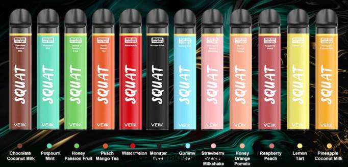 VEIIK Squat Mesh 1800 fújás eldobható vape toll 10db VPPV54 többféle íz - VEIIK Micko Magyarország